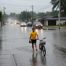 chuva no Sul do Rio