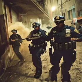 homem foge após atirar contra policiais