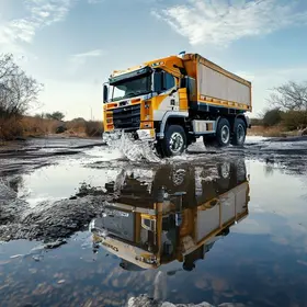 carreta ficou em ‘L’