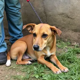 cão abandonado