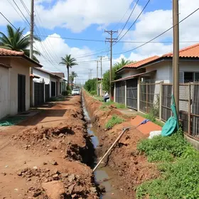 obras de drenagem no São Luiz