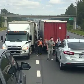 engavetamento na Via Dutra em Barra Mansa