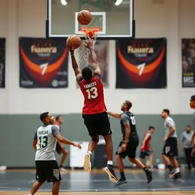 clínica de basquete