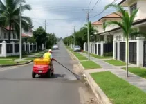 mutirão de limpeza no Bairro Cotiara