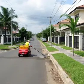 mutirão de limpeza no Bairro Cotiara