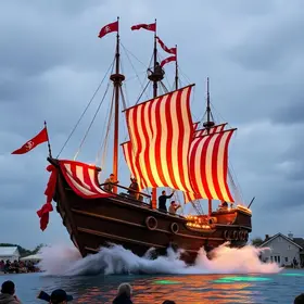 Espetáculo circense navio pirata