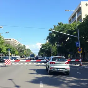 interdição Avenida Albo Chiesse Barra Mansa